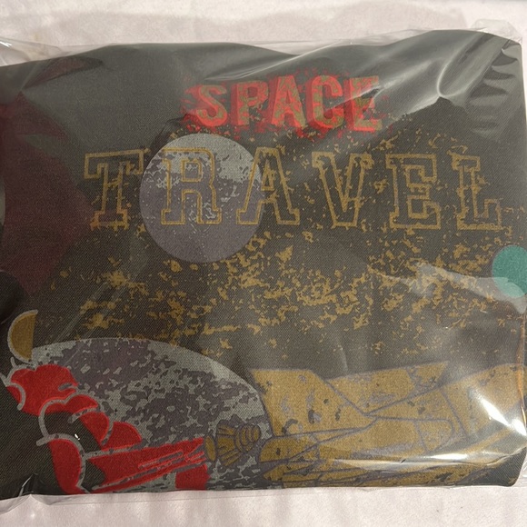 BRAND NEW DAZY Letter Graphic Drop Shoulder Sweatshirt Size L - Picture 3 of 4